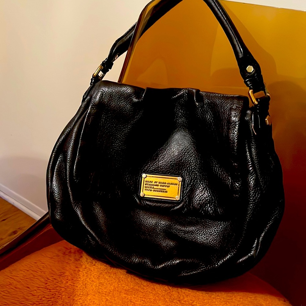 Marc Jacobs Black Leather Purse Y2K
